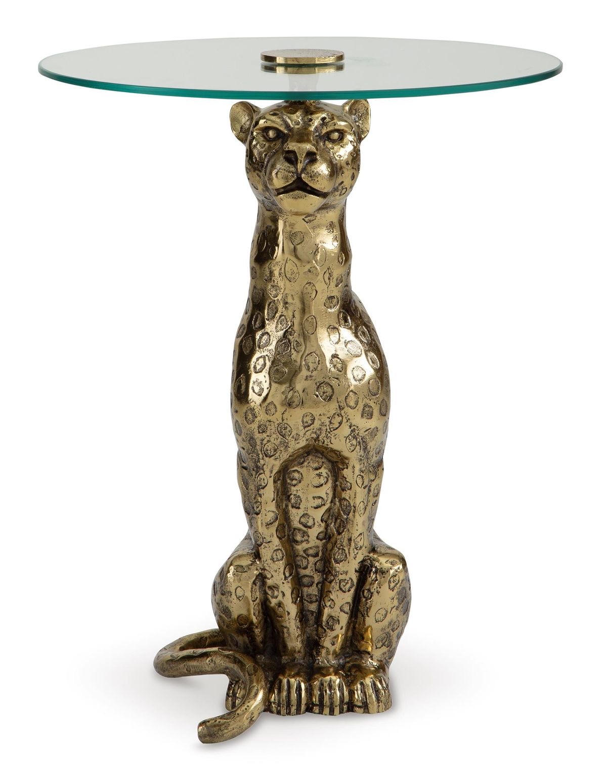 The Regal Leopard Side Table