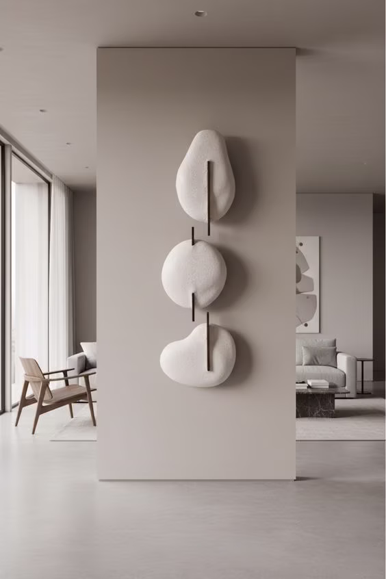 Sculptural Brass Wall Sconce